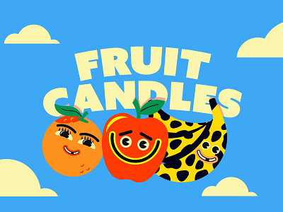 Fruit Candles Packaging illustration illustrator packaging the creative pain vector