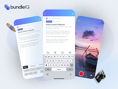 BundleIQ a.i. branding features ios product design ui ux wireframe