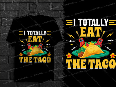 FUNNY MEXCIAN TECO T-SHIRT DESIGN active shirt clothing custom t shirt funny mexcian t shirt graphic design i totally eat the taco illustration mexcian mexicanparty shirt taco tshirt