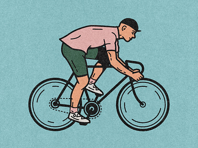 Bike SZN bike cycling icon illustration