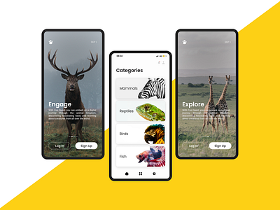 Zoo Quest app categories design freelance homepage illustration landingpage login onboarding philippines ui website