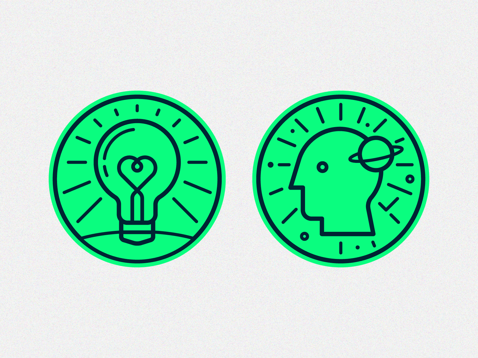 Bright Ideas brand bulb empty state flash green head icons illustration ui
