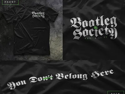 Bootleg Society Shirt cannabis clothing marijuana mystery prohibition shirt weed