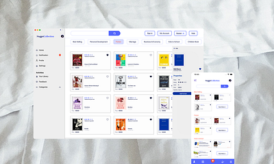 NuggetCollection (Ecommerce Bookshop) bookshop design ecommerce responsive layout ui ux website