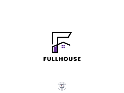 Full House logo apparel house letter realestate