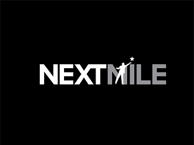 NextMile graphic design illustration logo typography vector