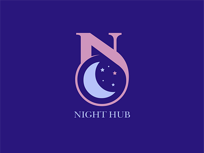 NightHub design graphic design illustration logo logo design typography vector