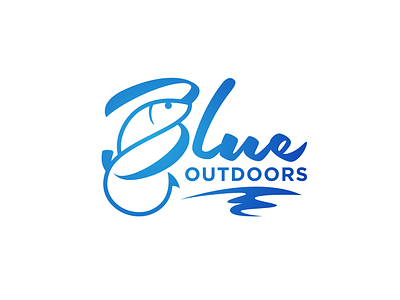 Blue Outdoors branding design graphic design illustration logo logo design typography vector