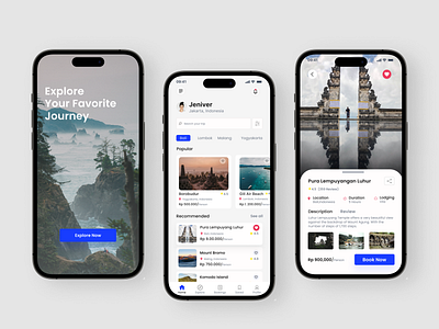 Mobile Apps Traveling app design ui ux