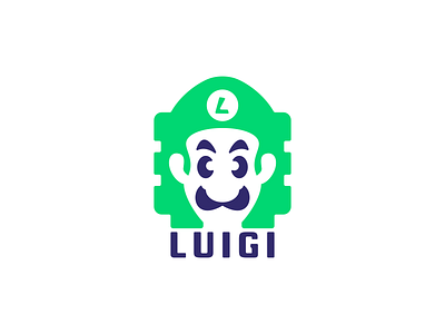 Luigi Bros logo concept brand branding design graphic design illustration logo luigi mario motion graphics ui ux vector