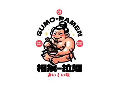 SUMO-RAMEN branding design esport gaming graphic illustration logo mascot sport ui