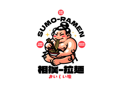 SUMO-RAMEN branding design esport gaming graphic illustration logo mascot sport ui