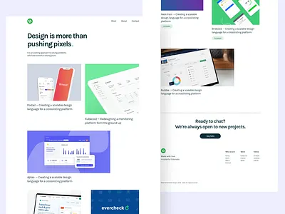 New portfolio website is live! agency website case studies clean design agency eternal contrast portfolio showcase ui designer ux designer web design webite