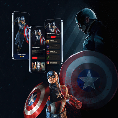 Marvel Superhero's App Design app app design design graphic design marvel superhero ui ux