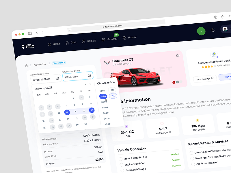 Sports Car Rental book a car booking platform car rental platform date picker design inspiration minimal interface rent rent a car rental rental service ride booking ui uiux user experience user interface ux vehicle web web ui