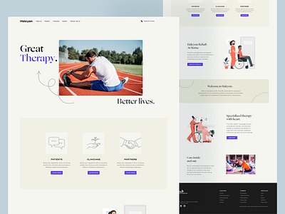 Therapy Landing Page Website 2023 clean design elegant emotion landing page meditation mental minimal online doctor psychology website therapist therapy ui ui desgn ux web design website design website ui design