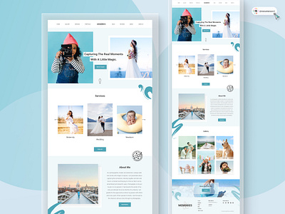 Photography Website Design 3d animation art branding dashboard digitaldesign flatdesign graphic design illustration innovationsync landing page logo mobile motion graphics nft portfolio product design typography ui webdesign