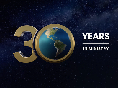 NLIWC / 30th Anniversary Logo 30 3d animation anniversary branding design identity logo ministry years