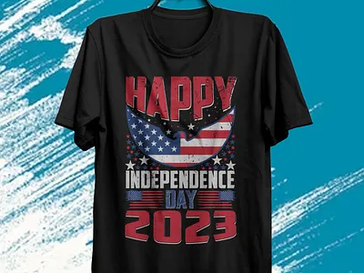 4th July Independent Day T-shirt design 2023 4th july america ce3lebrate celebrate design etsy graphic design happy illustration independent day love new tee t shirt design trending ui vector vectore vintage war