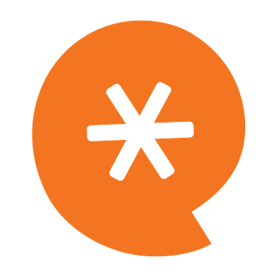 Energy Pixel - Enixel asterisk e energy logo orange color pixel star