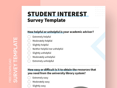 Student Interest Survey Free Google Docs Template academy college docs document education free google docs templates free template free template google docs google google docs inquiry inspection print school student survey surveys template university word