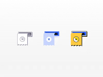 One icon, three variations icon illustration transactions ui