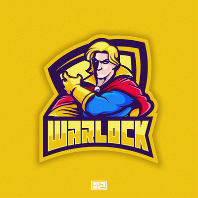 Adam Warlock MCU esport logo adam warlock animation brand brand identity branding design esport gamer gaming graphic design hero illustration logo marvel comic streamer vector