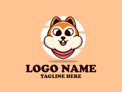 Head Squirrel character head logo logobrand squirrel