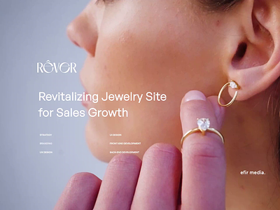 Redesign & Shopify development for jewelry brand RÊVER animation branding clean design ecommerce fashion illustration jewellery logo minimal motion graphics shop shopify story ui ux web design