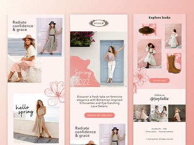 Bohemian Inspired- Spring Collection Email email design email templates graphic design klaviyo mailchimp