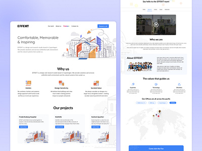 EFFEKT - Website pages figma user interface website design