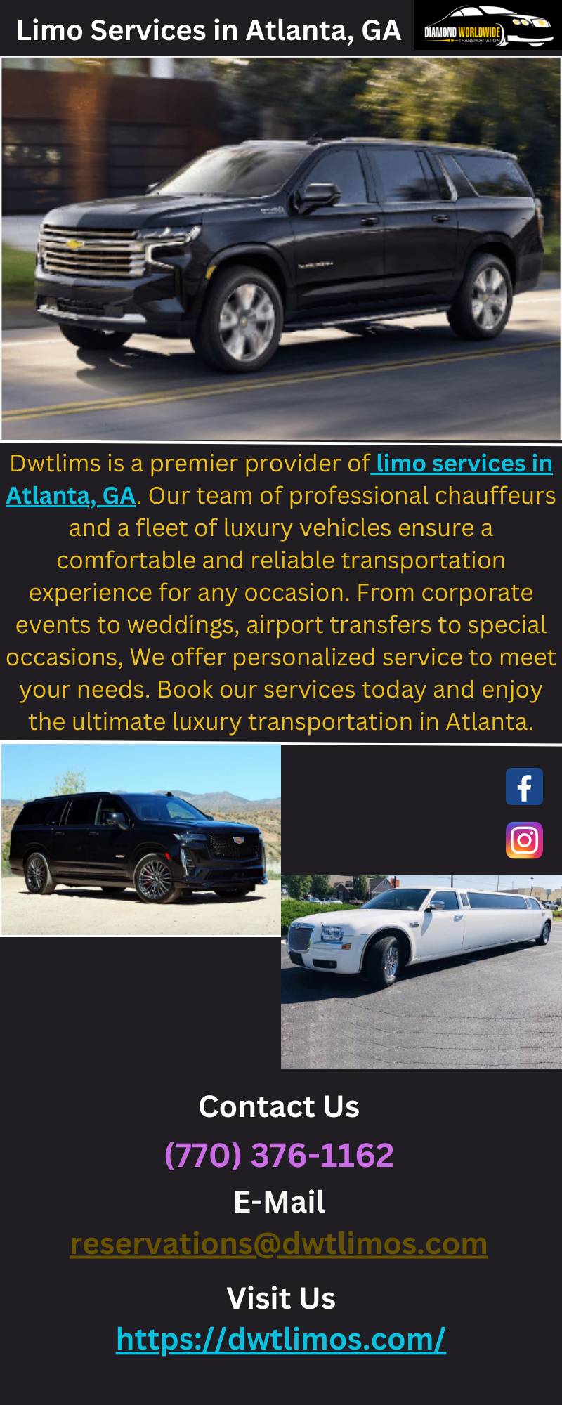 Experience Luxury Limo Services in Atlanta, GA - D