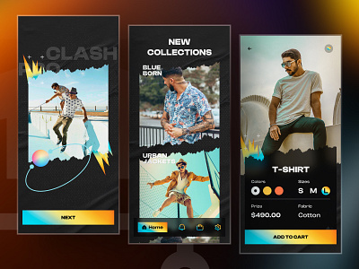 Fashion Mobile App UI Kit app cloth clothing app e commerce fashion fashion design app fashion ecommerce interface lifestyle mobile app online shop online shopping app online store retro style shopping style ui uiux design urban style ux