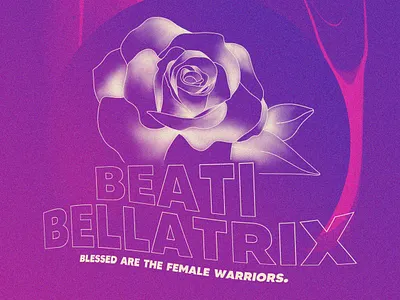 Beati Bellatrix graphic design illustration typography