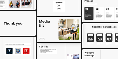 Media Kit Template brand branding business design figma free kit media media kit presentation presentation design studio kuji