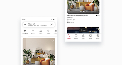 Replicating @Airbnb Home Screen design ui ux visualdesign