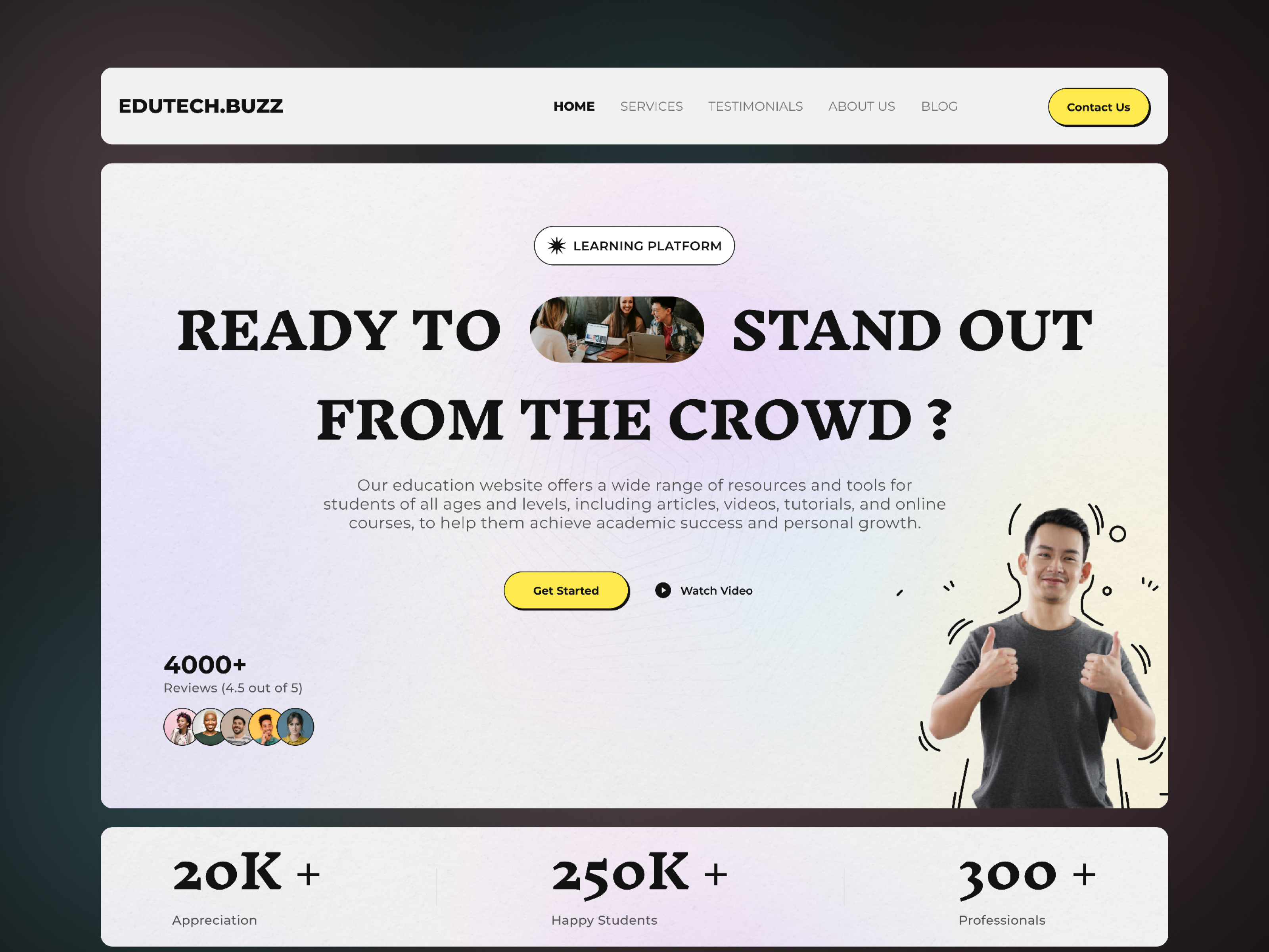 Example of High Impact Website Design (10 Pages)