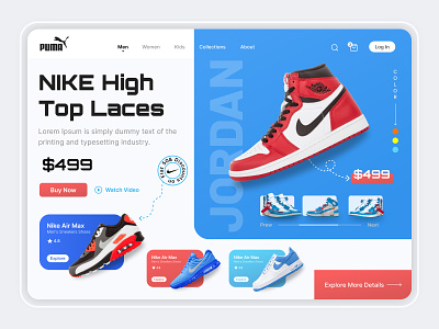 Shoes_Landing_Page branding design graphic design landingpage shoe ui