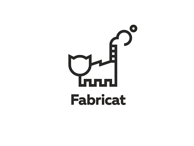 Fabricat branding cat design fabrica graphic design icons logo vector