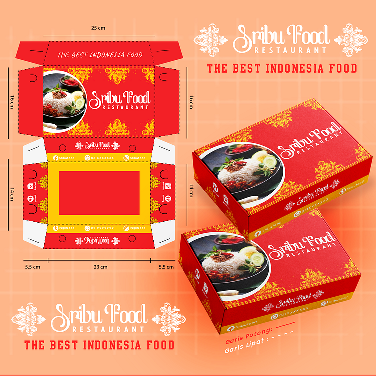 Sribu Food Design Packaging Box by Raka Yanuar F on Dribbble