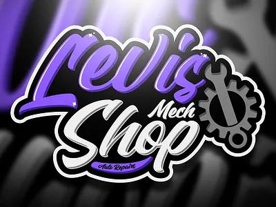 Levi's Mech Shop auto repair brand identity branding design esports illustration logo logodesign mark mech sportslogo