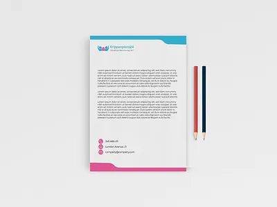 Letterhead Design brand kit branding design design illustration letterhead social media kit stationery