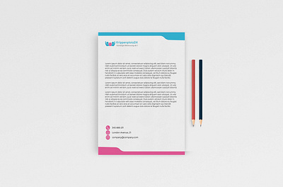 Letterhead Design brand kit branding design design illustration letterhead social media kit stationery