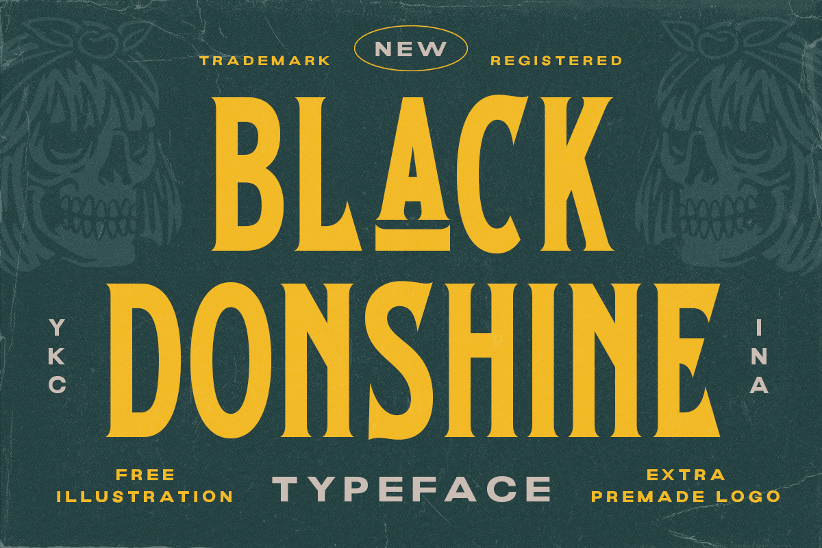 Black Donshine – Display Typeface freebies impact