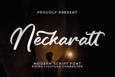 Neckaratt - Modern Script Font abc