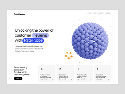 landing page exploration for saas product clean design illustration logo ui ux vector web webdesign