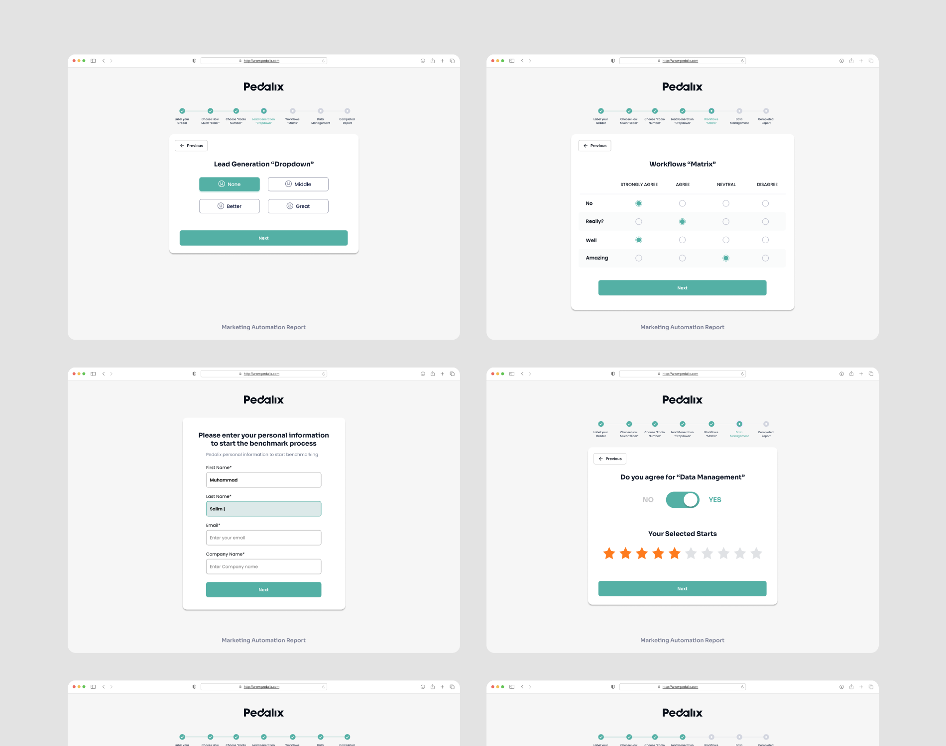 SaaS - Survey Web App Design | Pedalix app design clean design crm dashboard dashboard design minimal design minimal survey app saas saas design saas minimal design survey platform ui ux web app