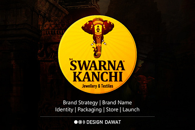 Swarna Kanchi By Design Dawat advertising brand identity brand name brand strategy branding digital marketing logo signature social media