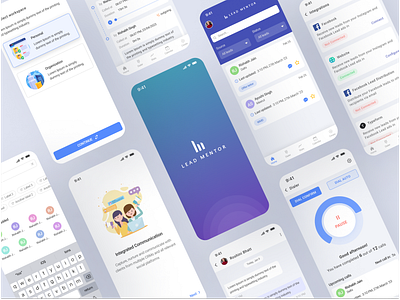 Lead management app android app dashboard design ios lead management mobile template ui ux