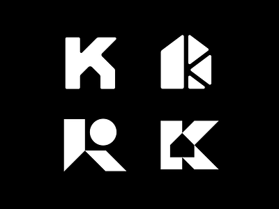 Immo Konrad logo exploration brand identity branding friendly geometric home house k logo letter logo logo logo design minimal negative space playful real estate residential simple typography visual identity